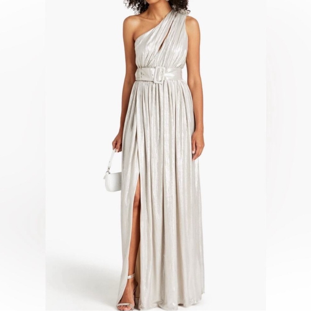 Retrofete Andrea Asymmetrical One-Shoulder Gown